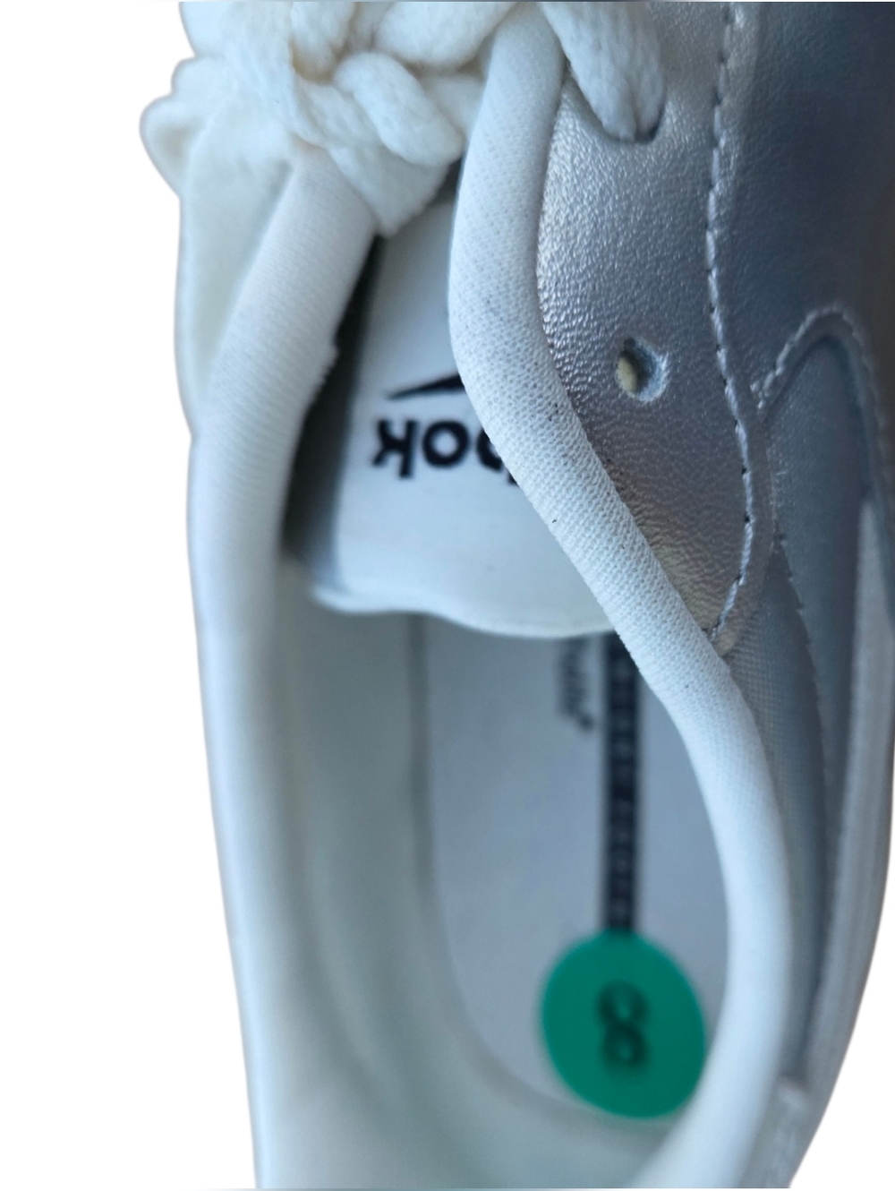 Reebok - Silver and White Metallic Retro Low-Top Sneakers w/Ortholite Comfort - Picture 5 of 8